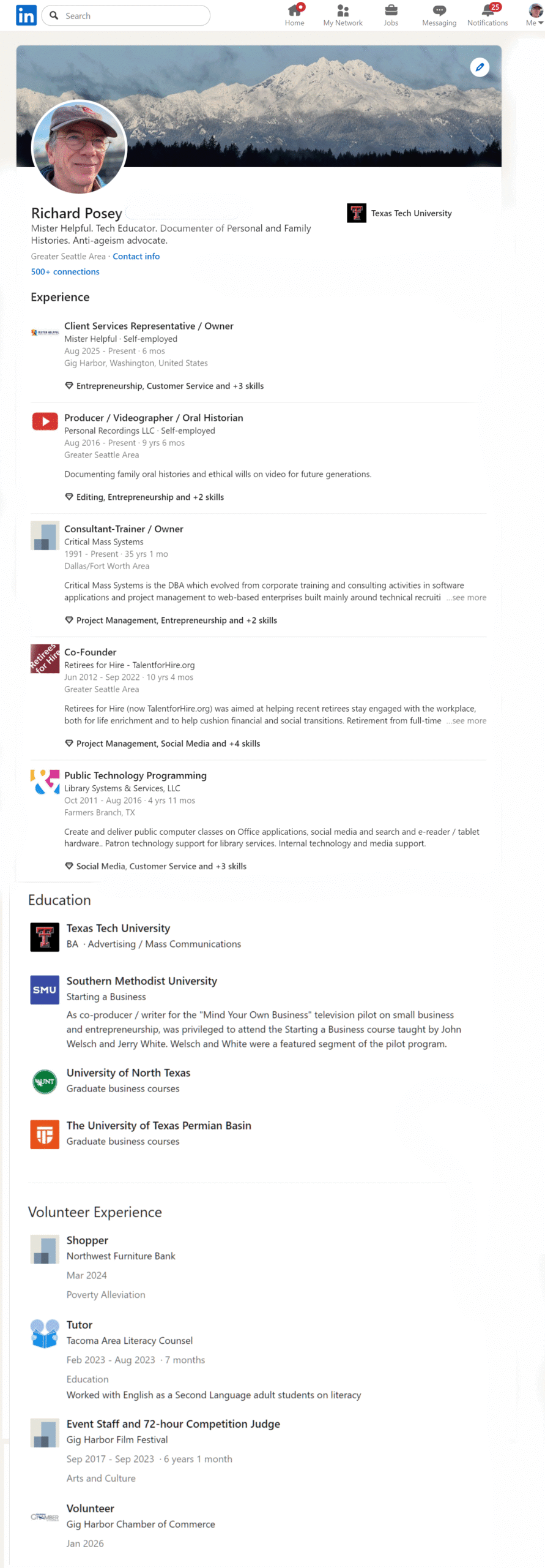 LinkedIn Profile Replica